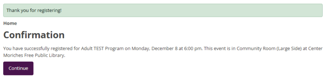 Keep track of the emails so you know what programs you are registered for